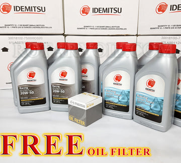 Idemitsu Oil Change Kit - 20w50 + Premix